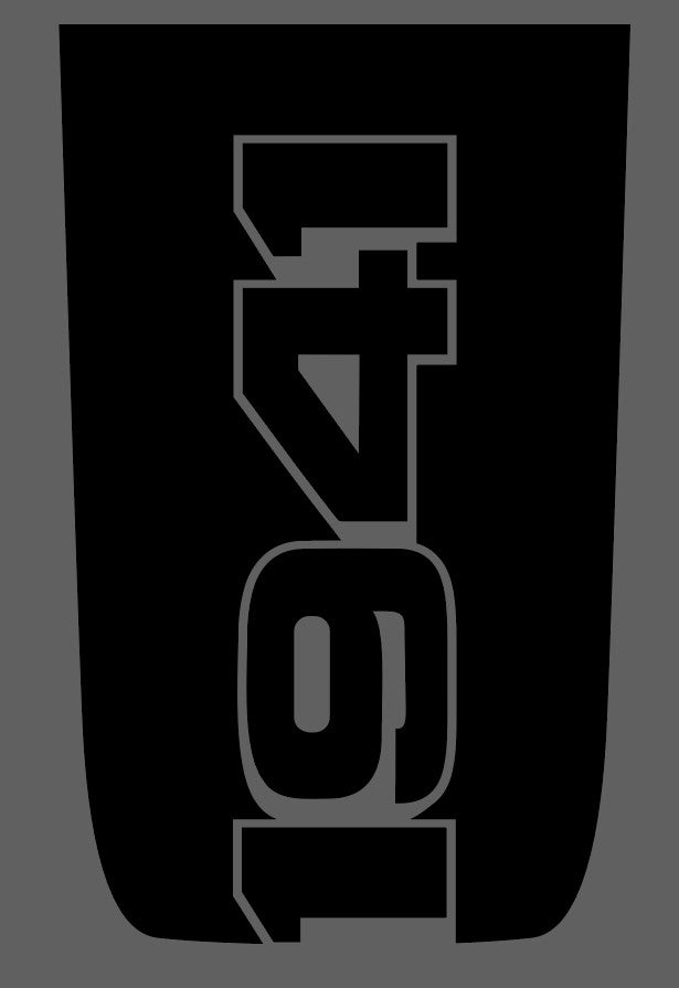 300 INC Custom Vinyl Decal Hood Wrap Kit – '1941' Style For Jeep Gladiator JT 2018-2021 – Black Matte