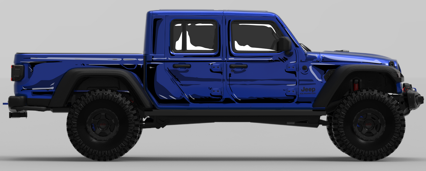 Jeep Gladiator: Comic Style Cel Shading Graphics Kit