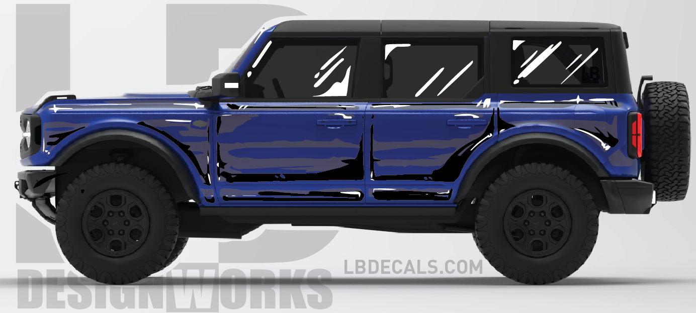Ford Bronco: Comic Style Cel Shading Graphics Kit