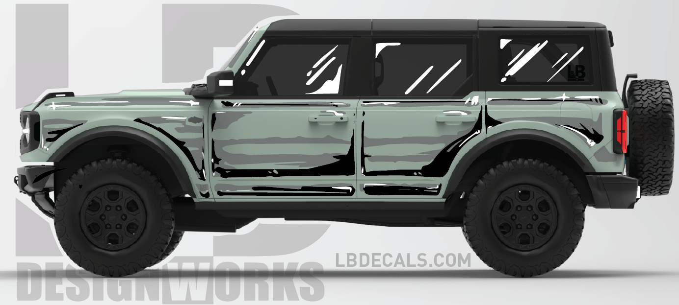 Ford Bronco: Comic Style Cel Shading Graphics Kit