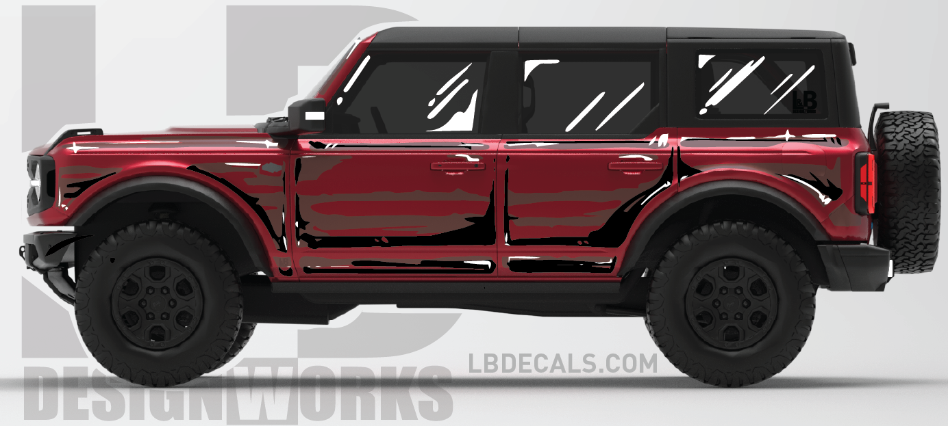 Ford Bronco: Comic Style Cel Shading Graphics Kit