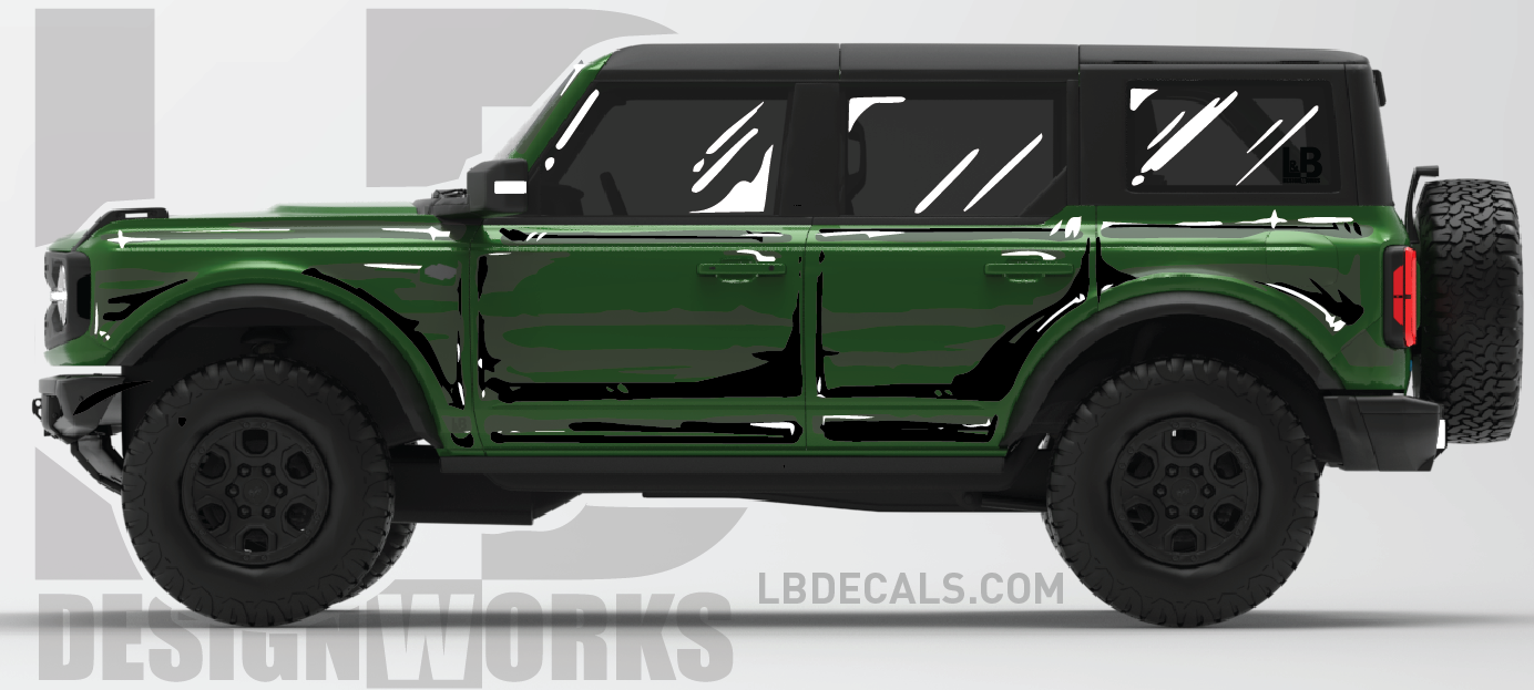 Ford Bronco: Comic Style Cel Shading Graphics Kit