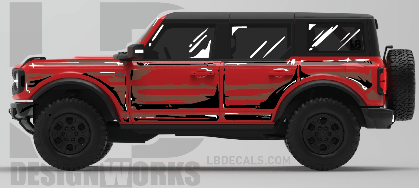 Ford Bronco: Comic Style Cel Shading Graphics Kit
