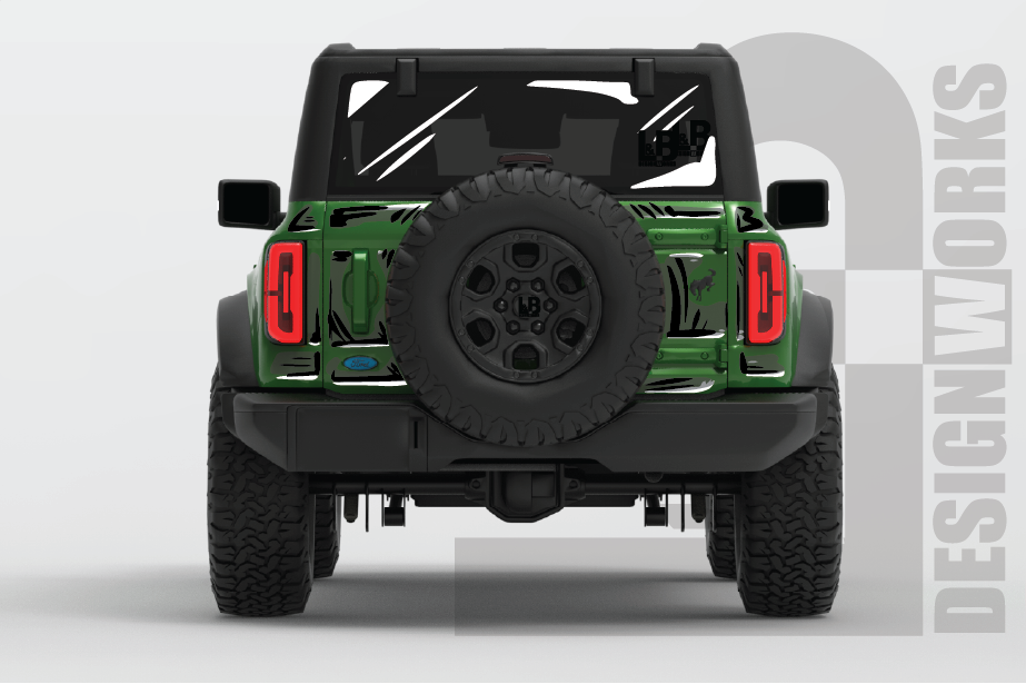 Ford Bronco: Comic Style Cel Shading Graphics Kit