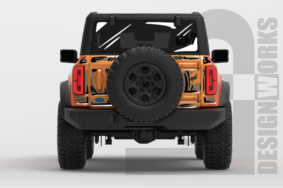 Ford Bronco: Comic Style Cel Shading Graphics Kit