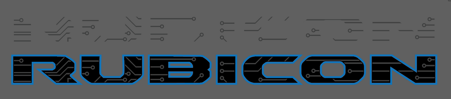 Circuit Overlay for Rubicon Factory Hood Decal-Pair