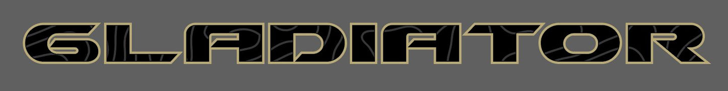 Custom Designed Name Decal Accessory Pair- Fits Jeep Wrangler- Gladiator