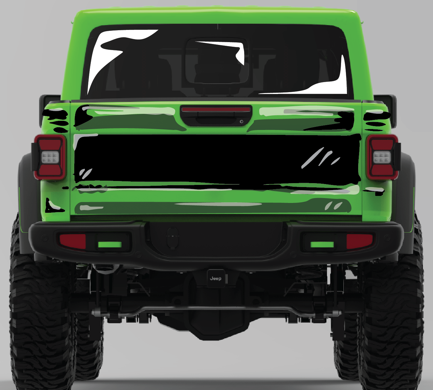 Jeep Gladiator: Comic Style Cel Shading Graphics Kit