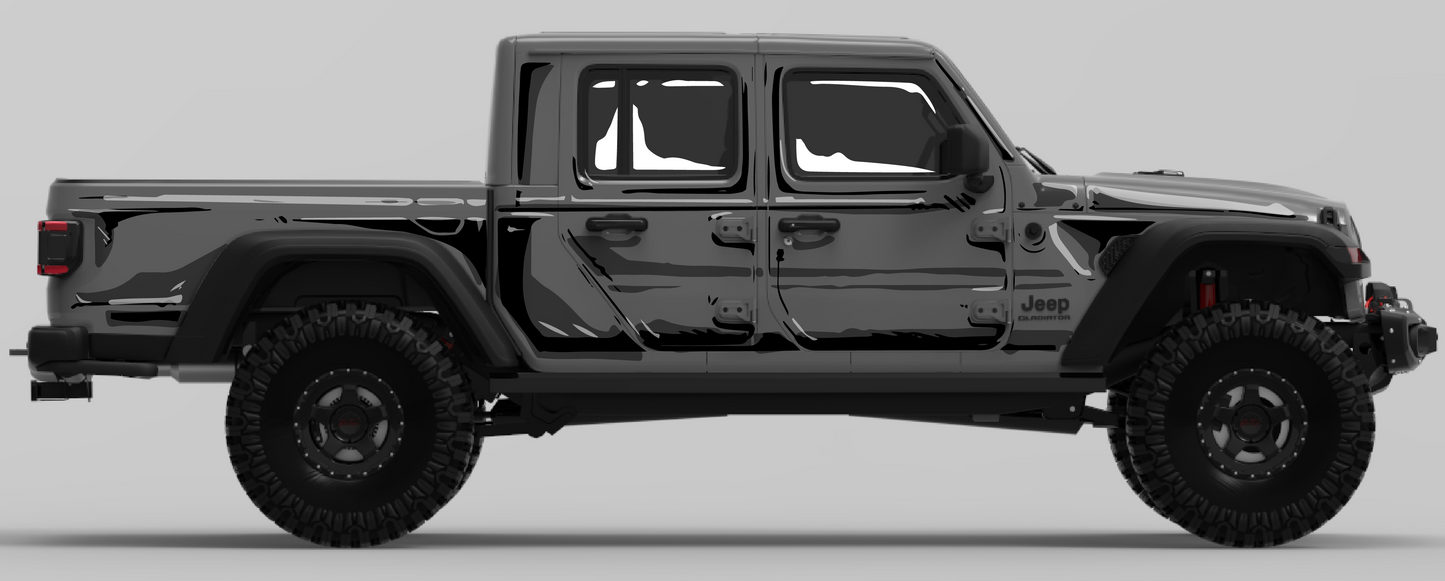 Jeep Gladiator: Comic Style Cel Shading Graphics Kit