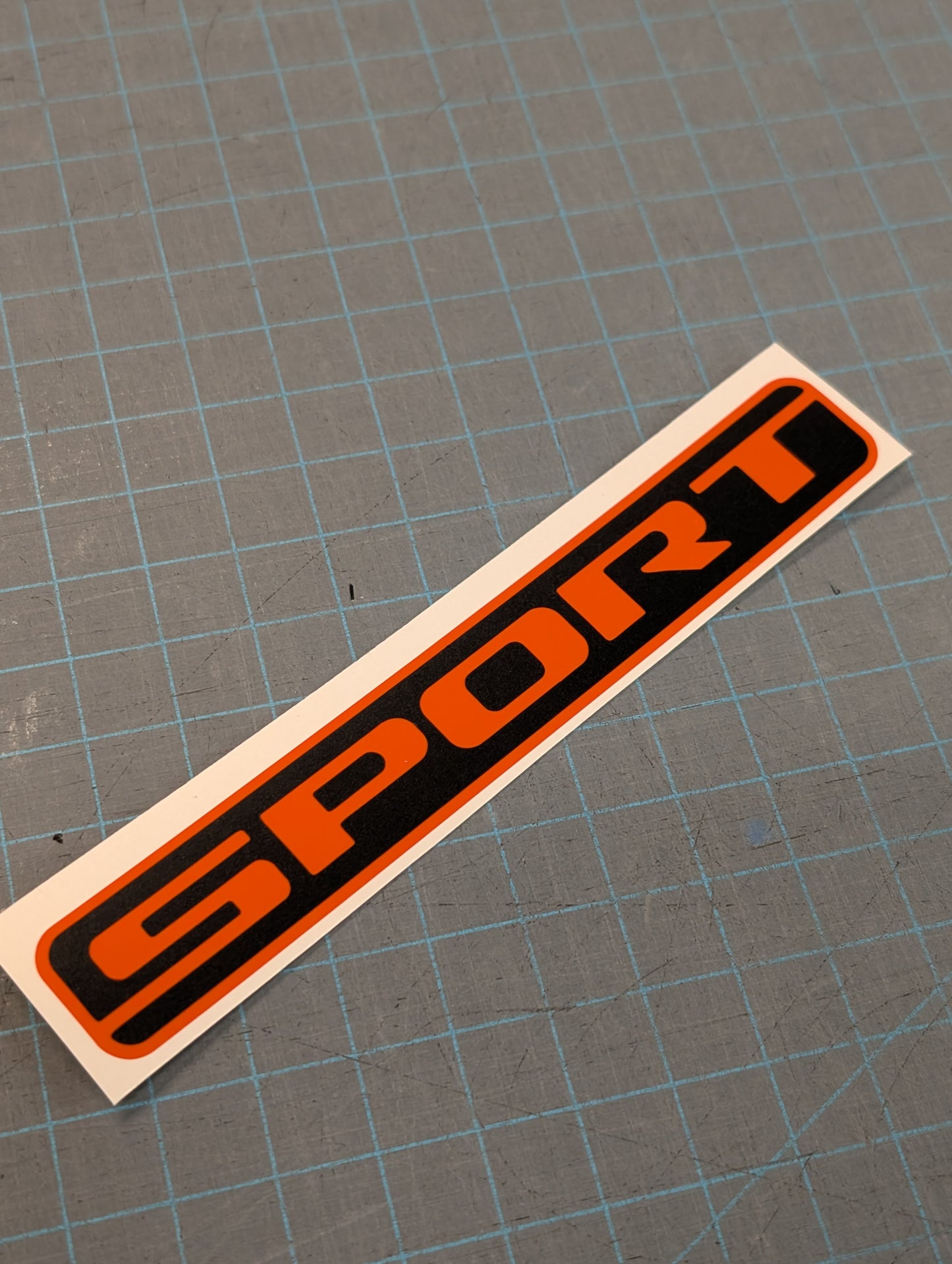 Sport Badge Color Line Logo Badge Blackout 2-Layer Decal- Fits Jeep Gladiator Decal-Pair