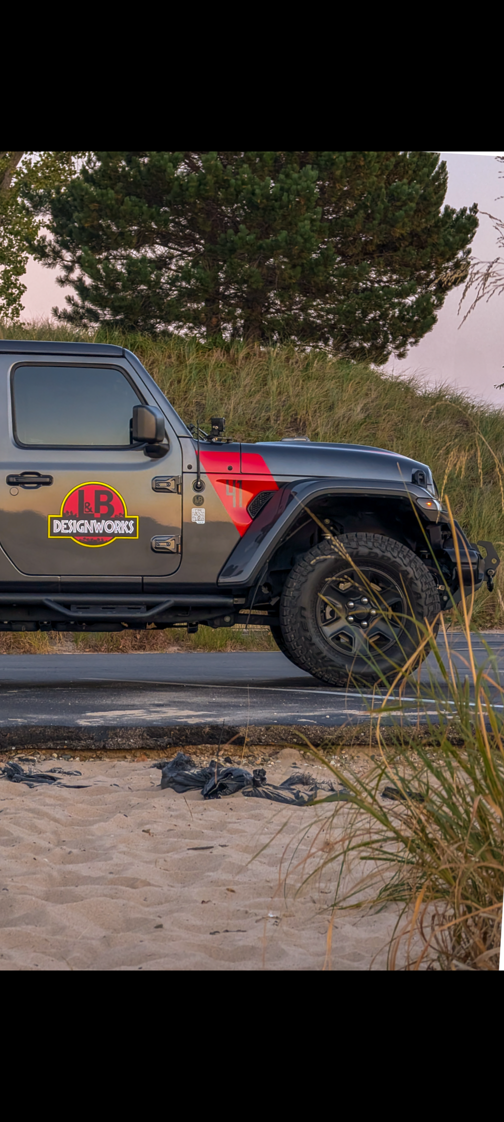 Jeep Gladiator Jurassic JP Decal Set- Dinosaur - fits Jeep Gladiator