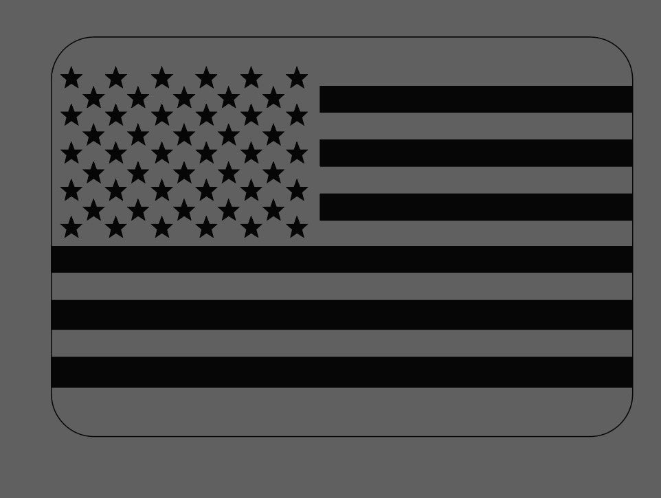 American Flag Cab Slider Window Decal