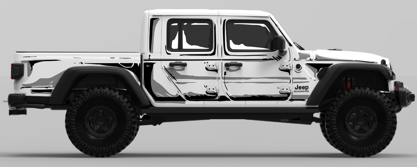 Jeep Gladiator: Comic Style Cel Shading Graphics Kit