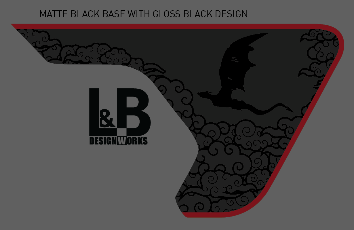 Custom Designed Single Color Vent Decal