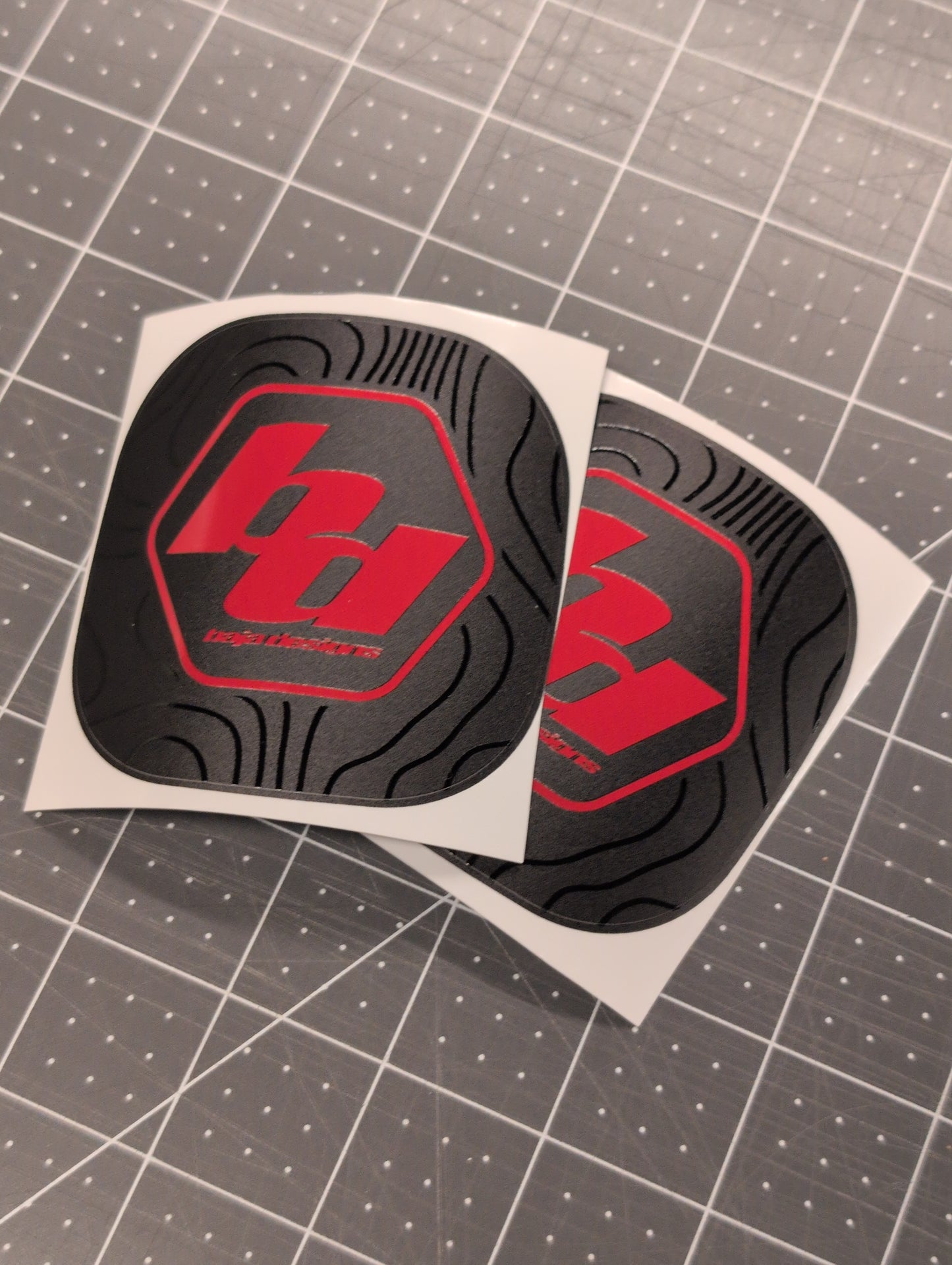 Topographical Overlay for Baja Designs Squadron Headlight Cover- pair