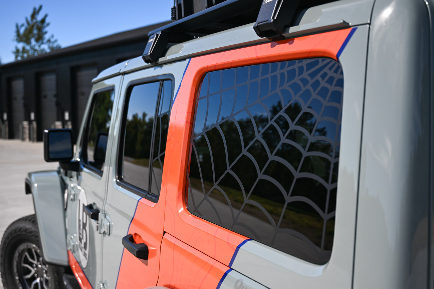 Spider Web Window & Door Decal Set- Fits Jeep Wrangler JL