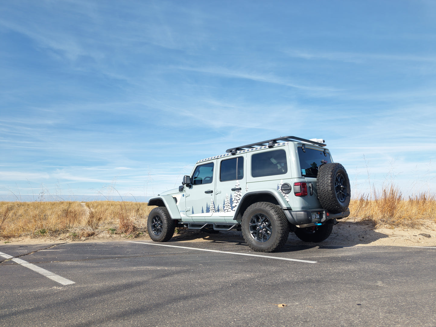 Winter Tree Design Jeep Wrangler JL Decal Set
