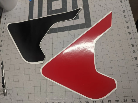 Two Layers Accent Line Rubicon / Mojave Blackout Vent Decal- Fits Jeep Wrangler & Gladiator JL Fender Vent 2 Layer Decal-Pair