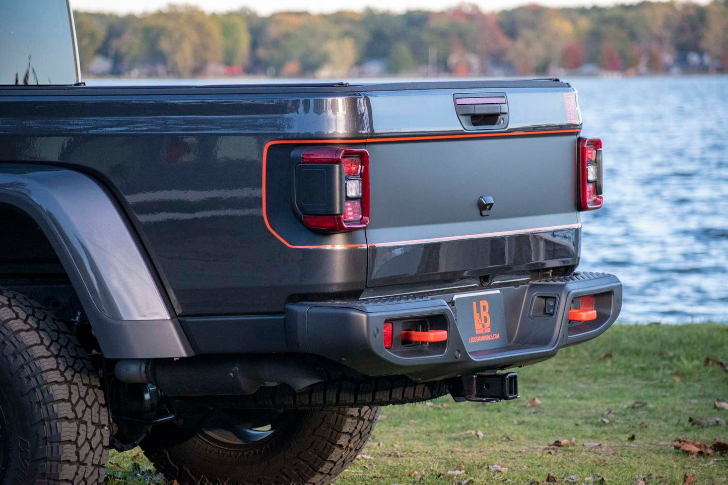Color Line Rubicon Mojave Blackout tailgate decal set- fits 2020 and newer Jeep Gladiator