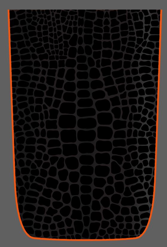Alligator Skin Accent Color Line Rubicon Blackout Hood Decal- Fits Jeep Wrangler & Gladiator JL Hood Decal (3 Pieces)