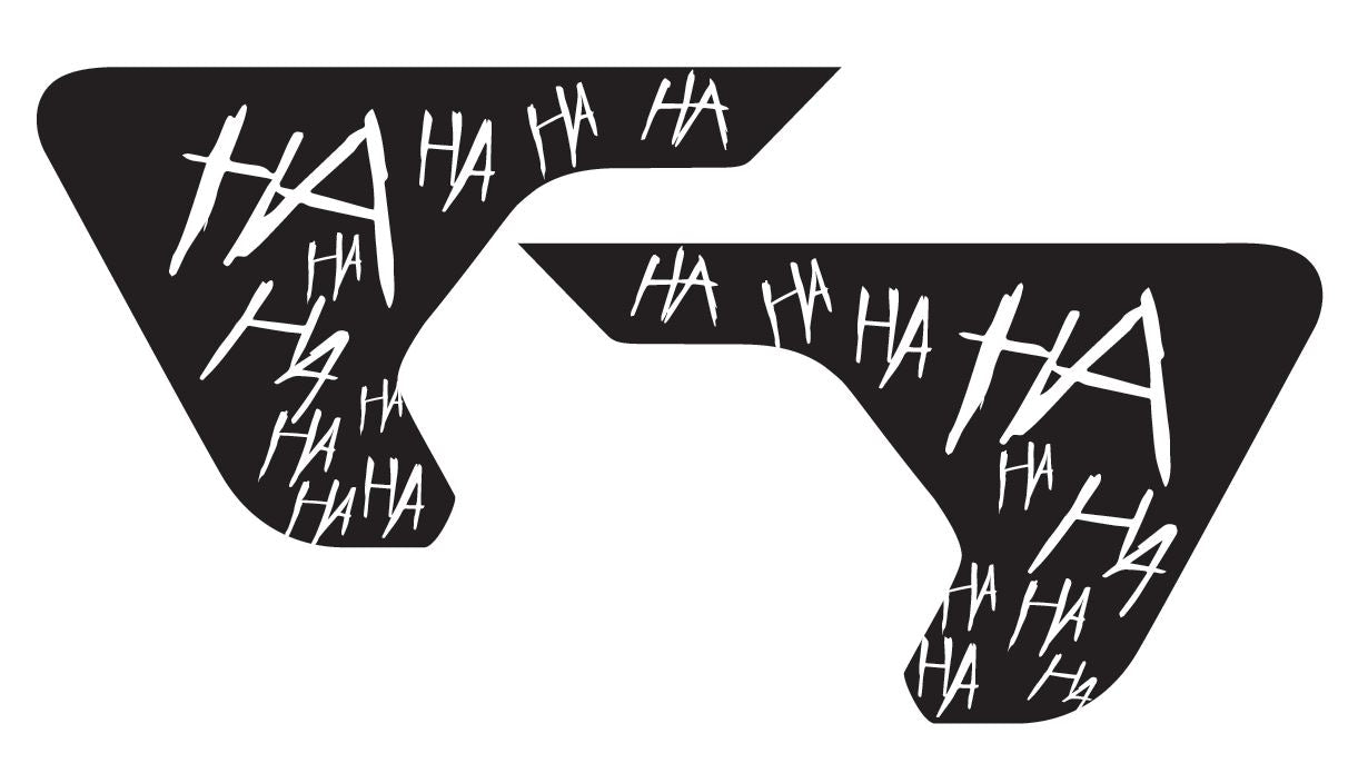 Haha Writing Fits Jeep Wrangler & Gladiator JL Fender Vent Decal-Pair