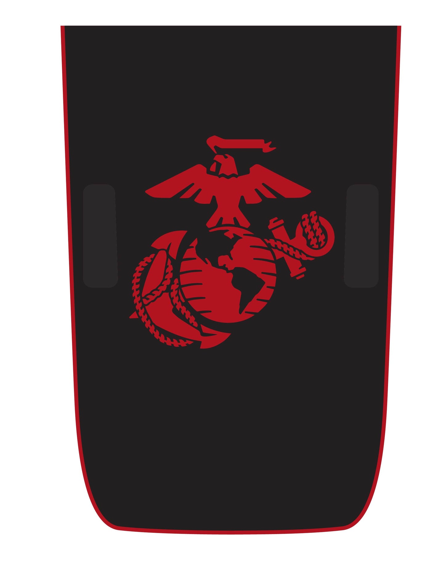 Marines USMC EGA Color Line Rubicon Blackout Hood Decal- Fits Jeep Wrangler & Gladiator JL Hood Decal 2-Layer Decal