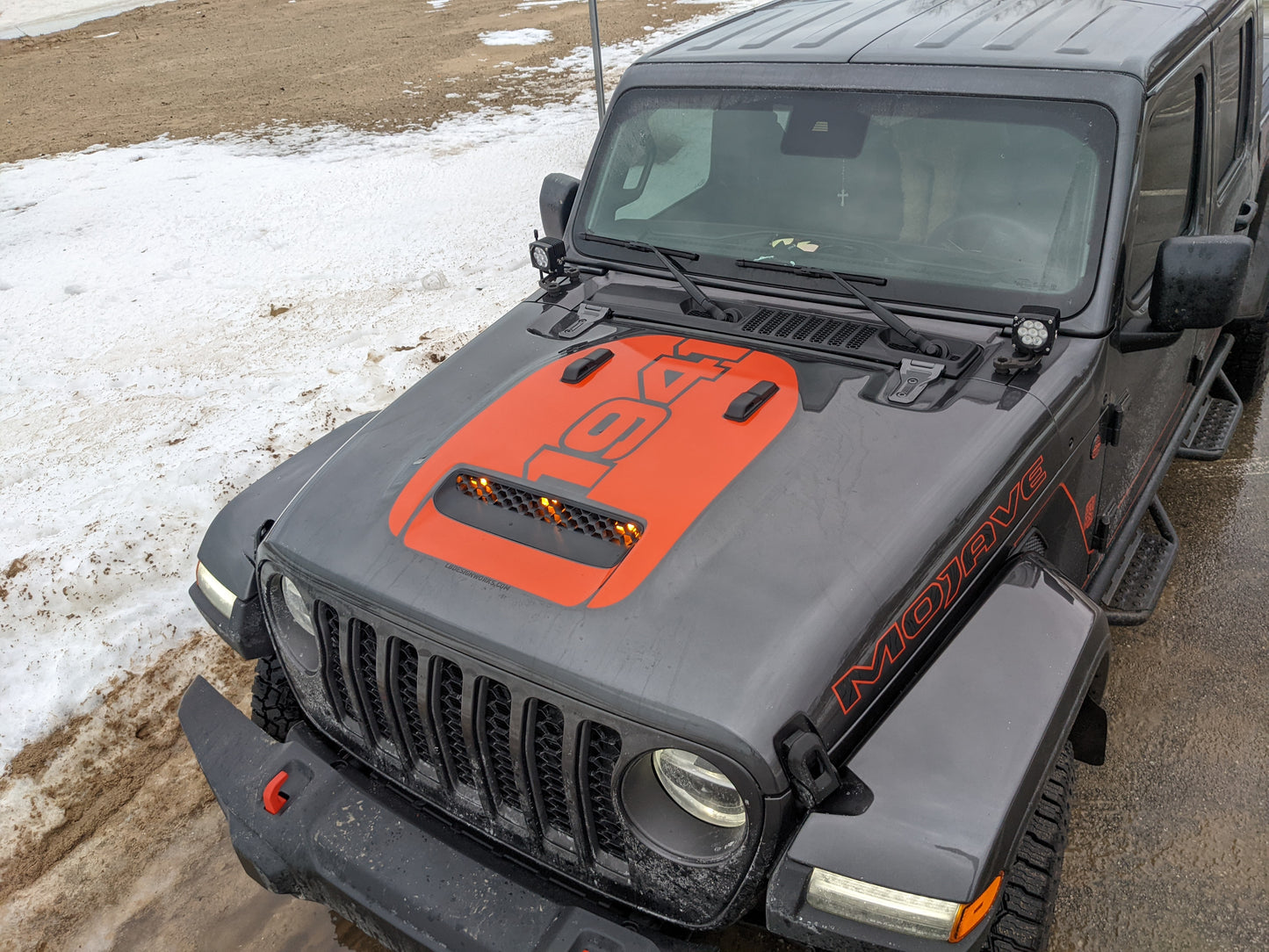 1941 Mojave 392 Hood Decal Jeep Wrangler, Gladiator