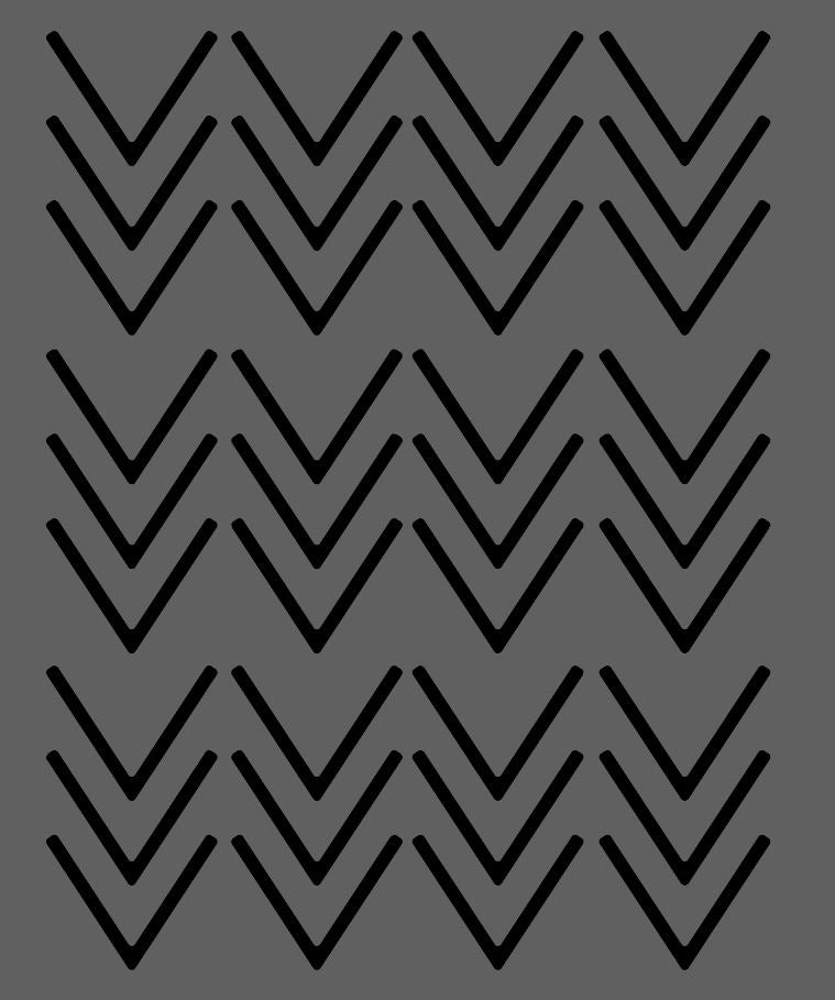Triple Arrow Set- 12 Sets - Arrow line geometric decal design Indoor/outdoor decal.