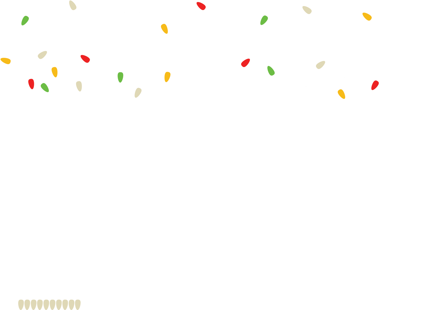 Christmas Light Decal Set