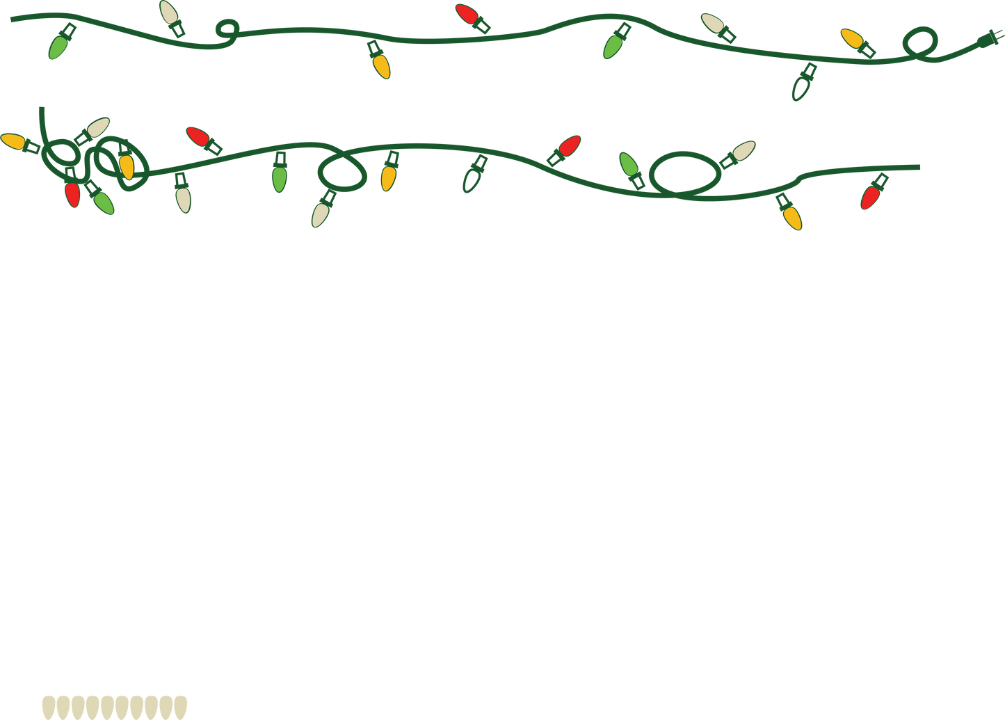 Christmas Light Decal Set