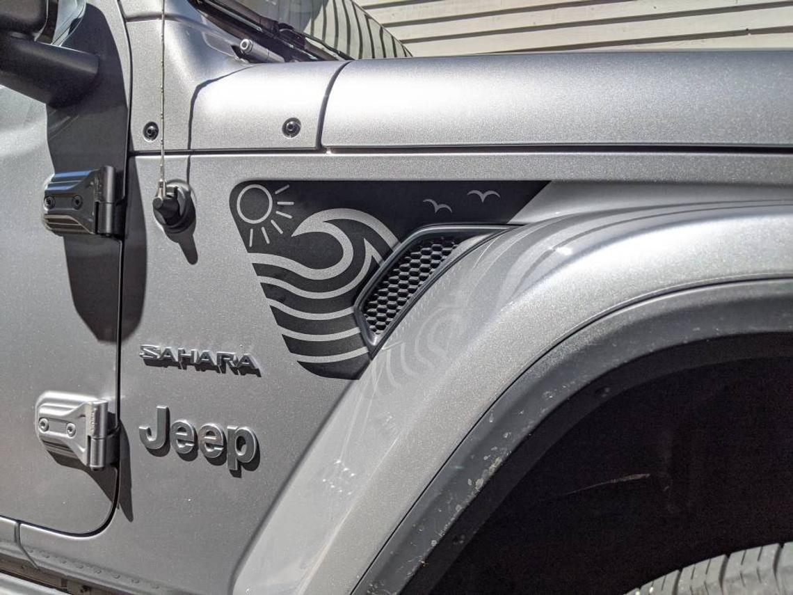 Jeep Decal Palm Beach Wave Water Summer