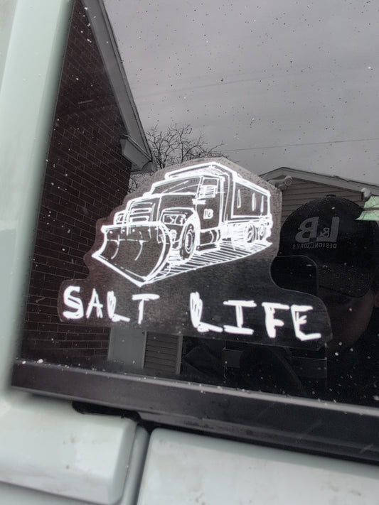 Salt Life Truck Winter Parody Sticker