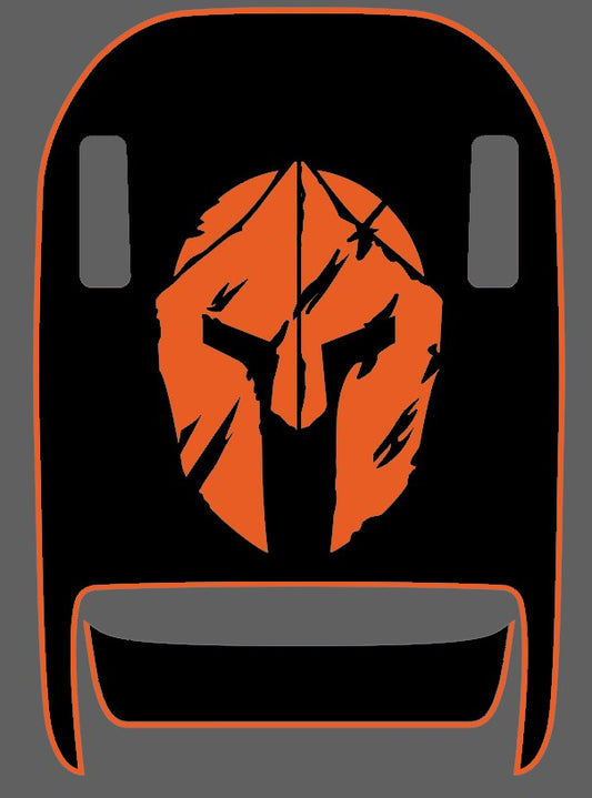 Distressed Mojave/392 Gladiator Helmet Spartan Color Line Rubicon Blackout Hood Decal- Fits Jeep Wrangler & Gladiator JL Hood Decal 2-Layer Decal
