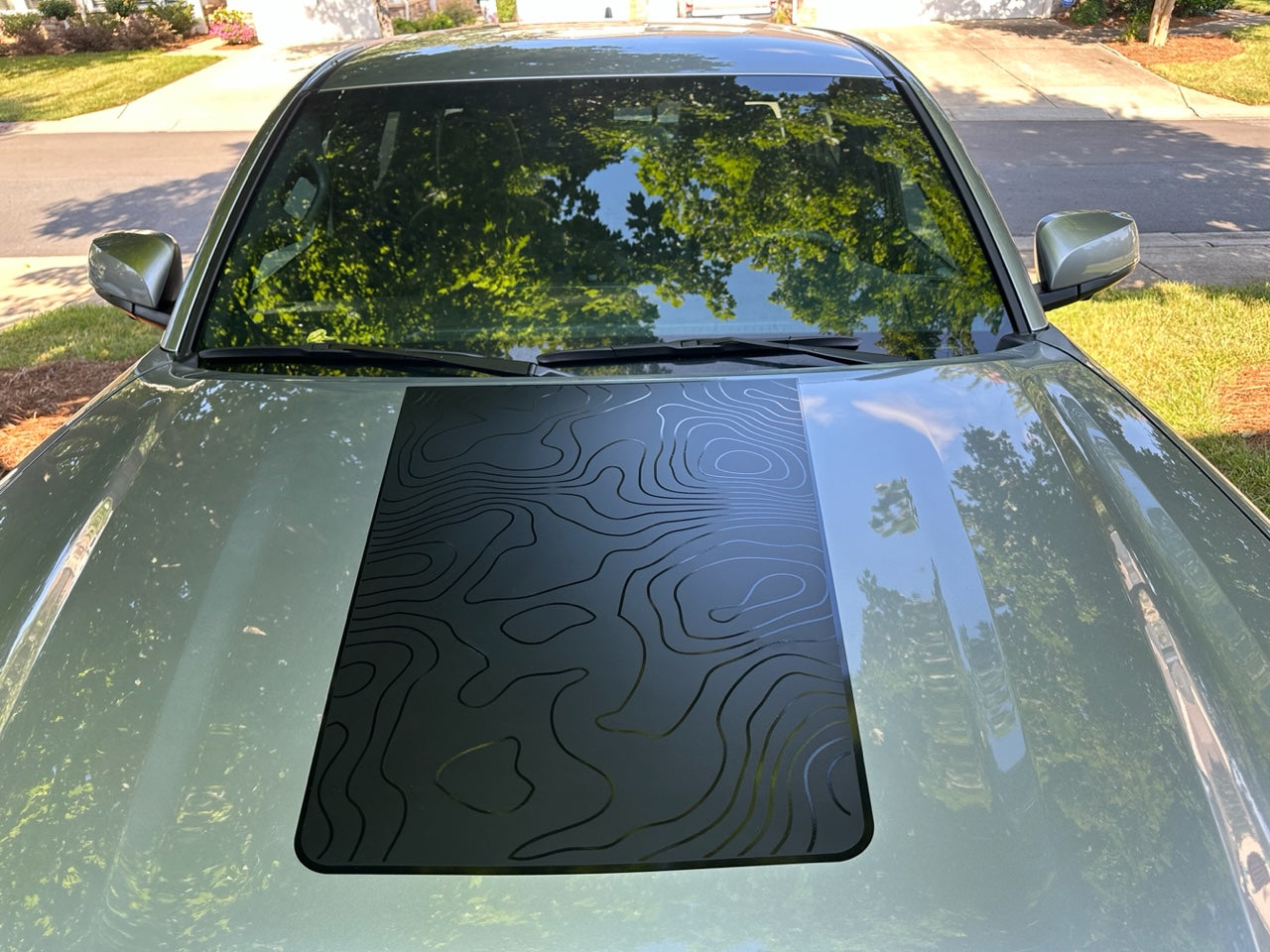 Tacoma Topographical 3-Layer Hood Decal- Fits Toyota Tacoma Hood Decal (3 Pieces)