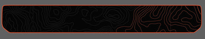 Topographic Tailgate Decal- Red Line Rubicon Blackout tailgate decal set- fits 2020 and newer Jeep Gladiator