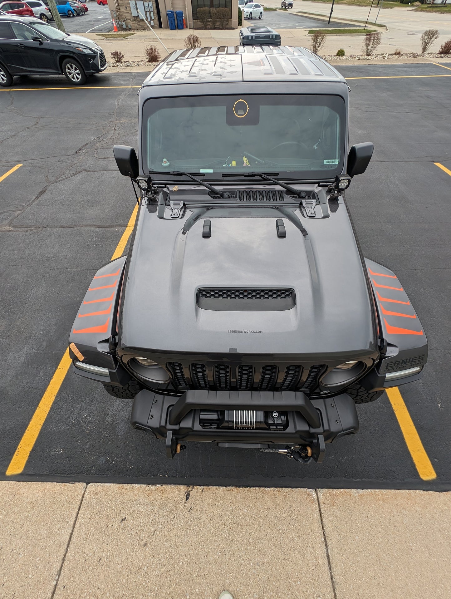 Fender Top Louver Slash Decal Set-Pair- fits JL, JK Wrangler and 2020 and newer Jeep Gladiator and More