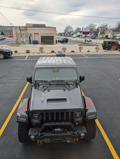 Fender Top Louver Slash Decal Set-Pair- fits JL, JK Wrangler and 2020 and newer Jeep Gladiator and More