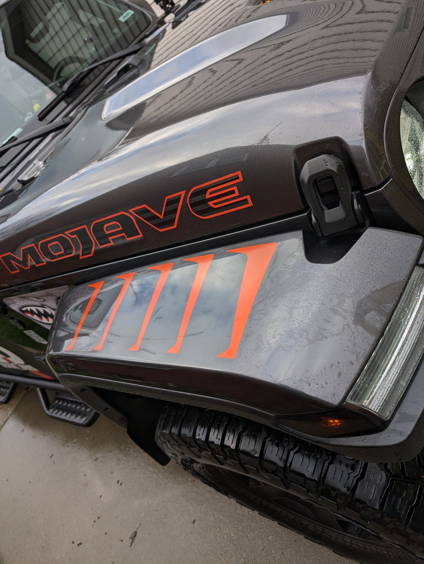 Fender Top Louver Slash Decal Set-Pair- fits JL, JK Wrangler and 2020 and newer Jeep Gladiator and More