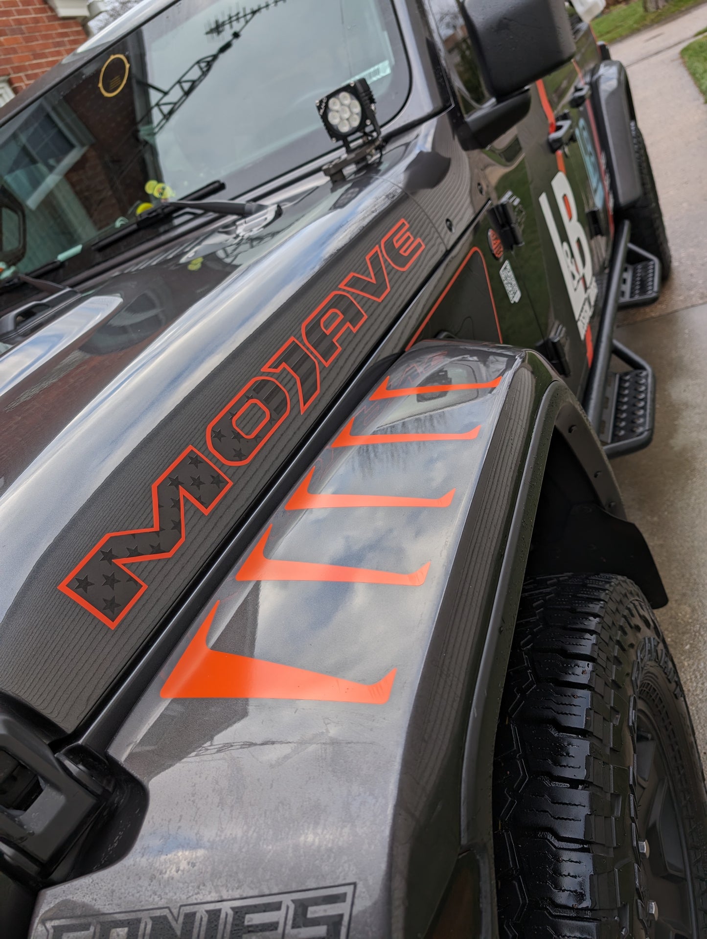 Fender Top Louver Slash Decal Set-Pair- fits JL, JK Wrangler and 2020 and newer Jeep Gladiator and More