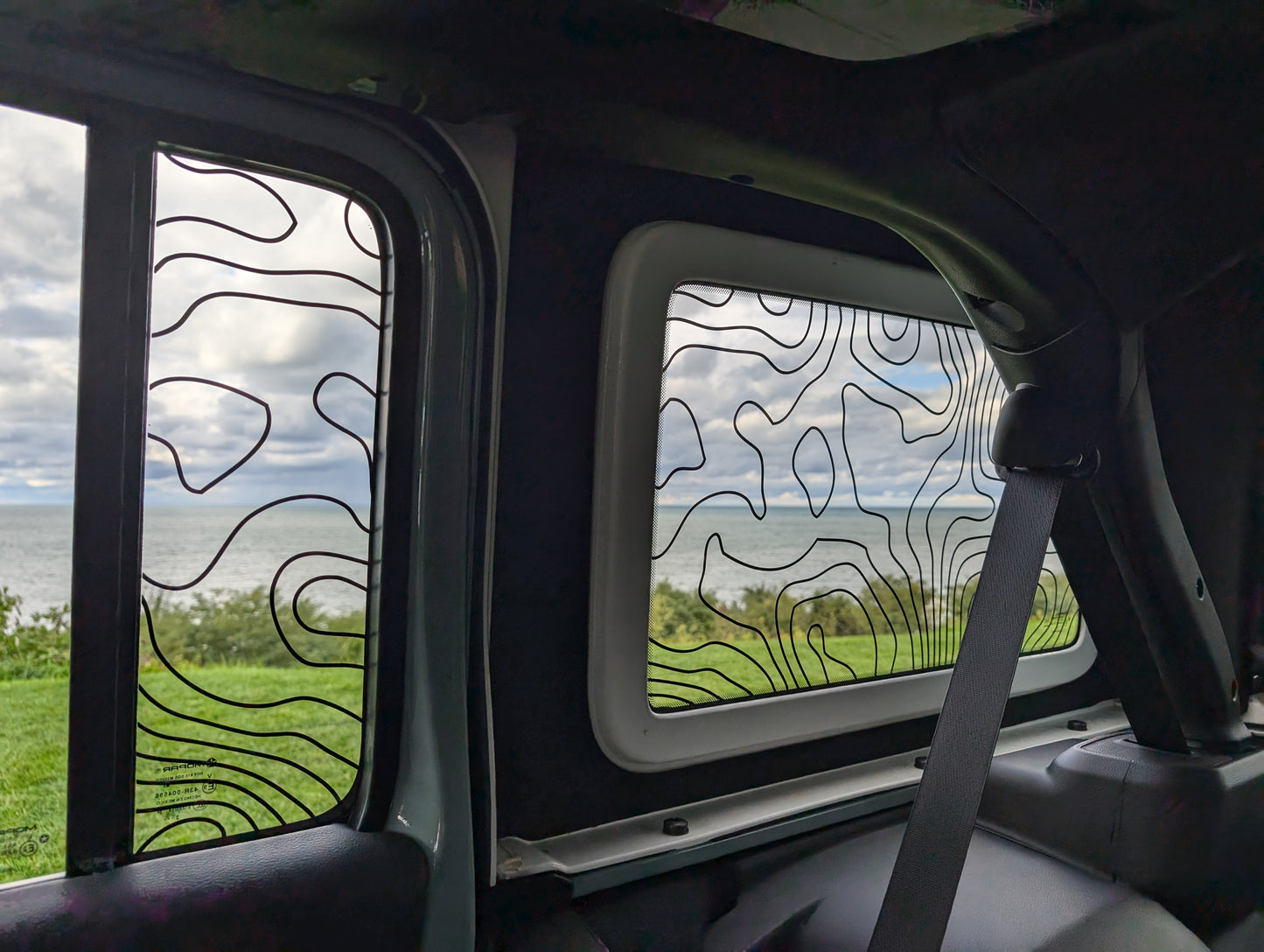 Topographical Rear Window Decal- Fits Jeep Wrangler JL