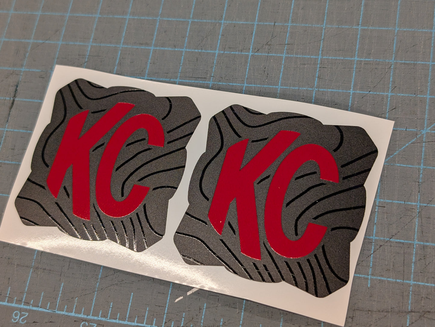 Topographical Overlay for KC Flex Era 1 Headlight Cover- pair