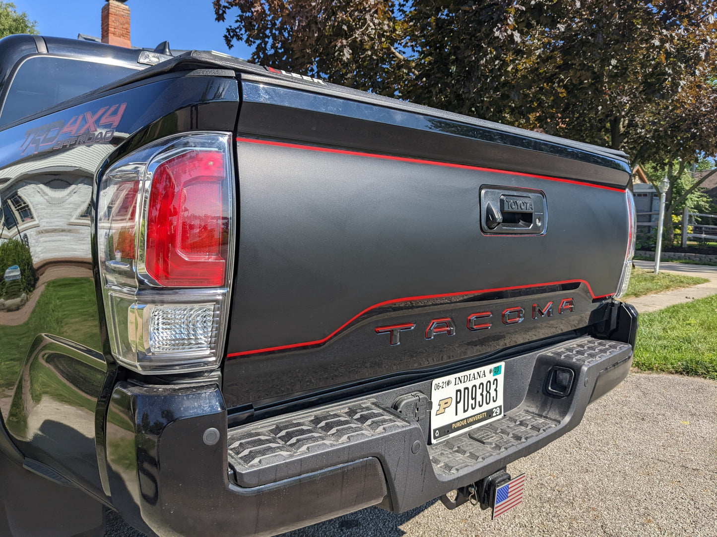 Tacoma Accent Color Line Tailgate Decal Fits 2015-2023 Toyota Tacoma
