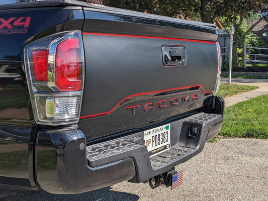 Tacoma Accent Color Line Tailgate Decal Fits 2015-2023 Toyota Tacoma