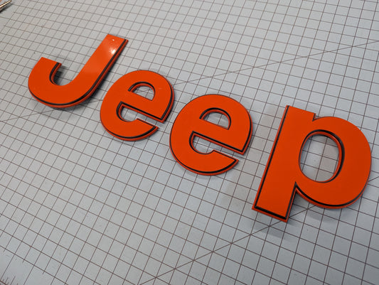 Tailgate Jeep Overlay Vinyl Decal Set-Pair- fits Wrangler JL & Jeep Gladiator JT