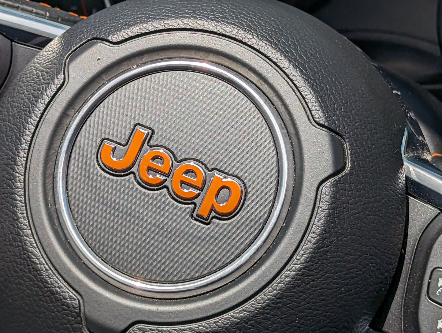 Steering Wheel Jeep Overlay Vinyl Decal Set-Pair- fits Wrangler JL & Jeep Gladiator JT