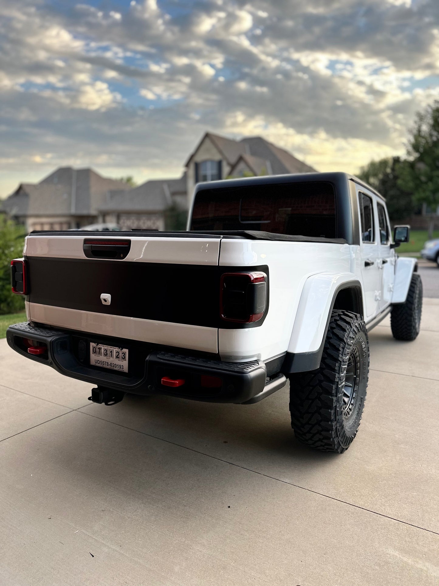 Color Line Rubicon Mojave Blackout tailgate decal set- fits 2020 and newer Jeep Gladiator