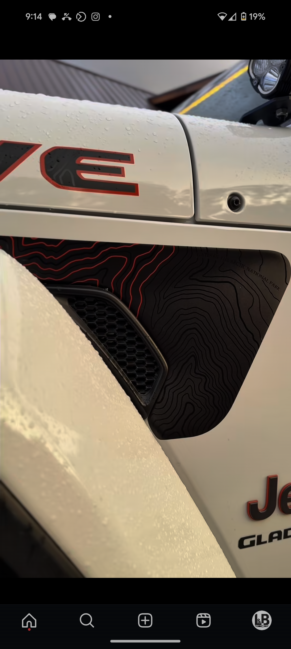 Arctic Mojave Printed Accent Color Topographical Rubicon Blackout Decal- Fits Jeep Wrangler & Gladiator JL Fender Vent Decal-Pair