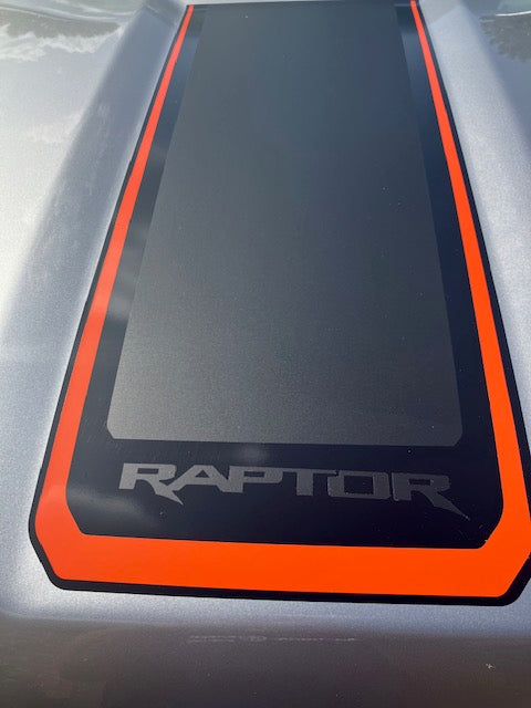 Ford Ranger Mach 1 Inspired Hood Decal- 3 Layer Decal (3 Pieces)
