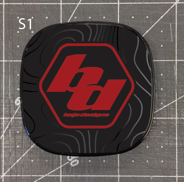 Topographical Overlay for Baja Designs S1 Headlight Cover- set of 3