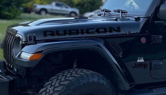 Custom Designed Name Decal Accessory Pair- Fits Jeep Wrangler- Gladiator